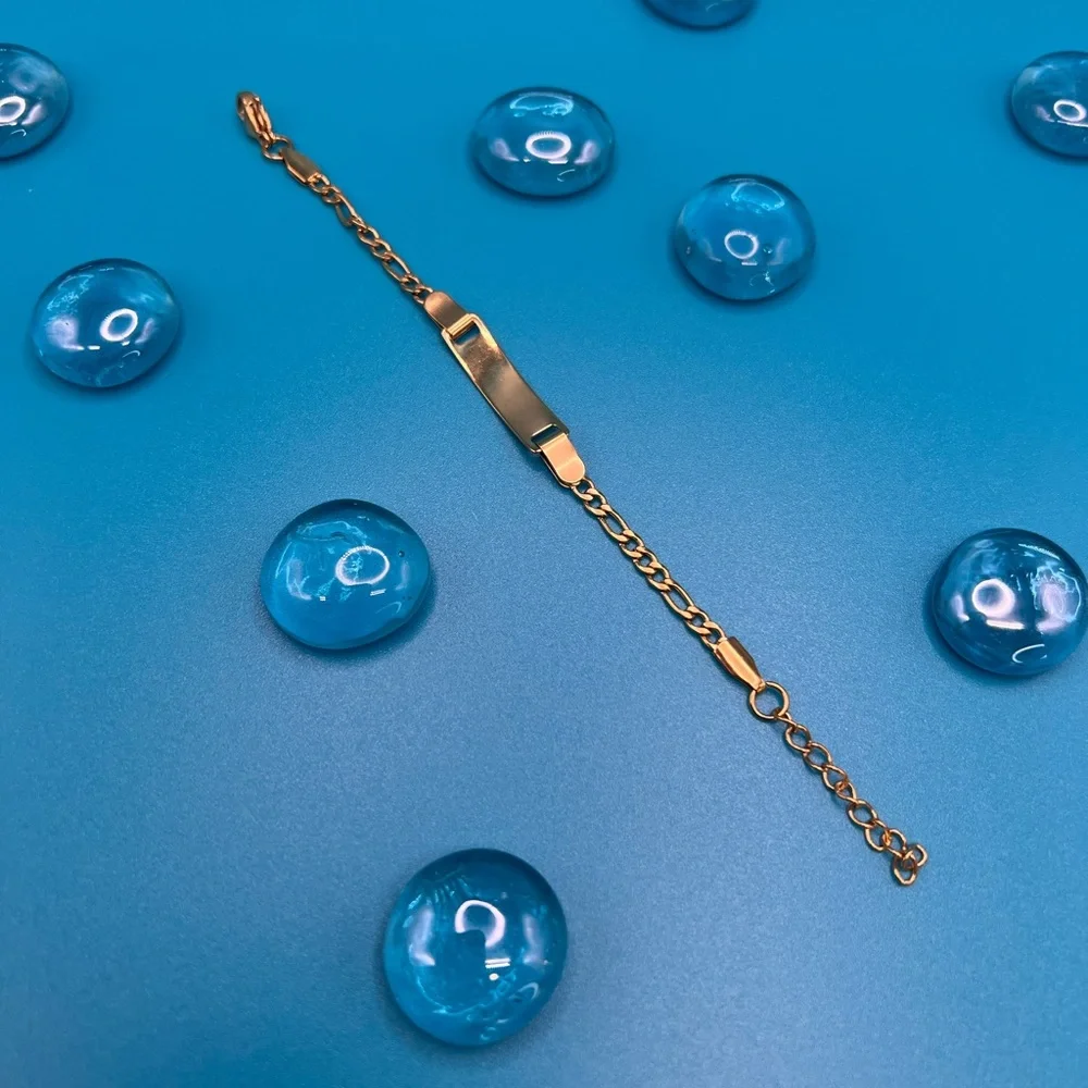 🆕 Baby / Toddler Bracelet 18k Gold Plated Anti Allergy / Tarnish Free /N… - Picture 12 of 14